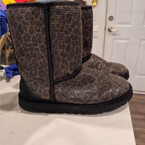 UGG Glitter Leopard Boots
